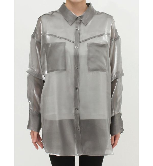 MURUA「2WAYスリーブシアーシャツ」|シャツ・ブラウス|