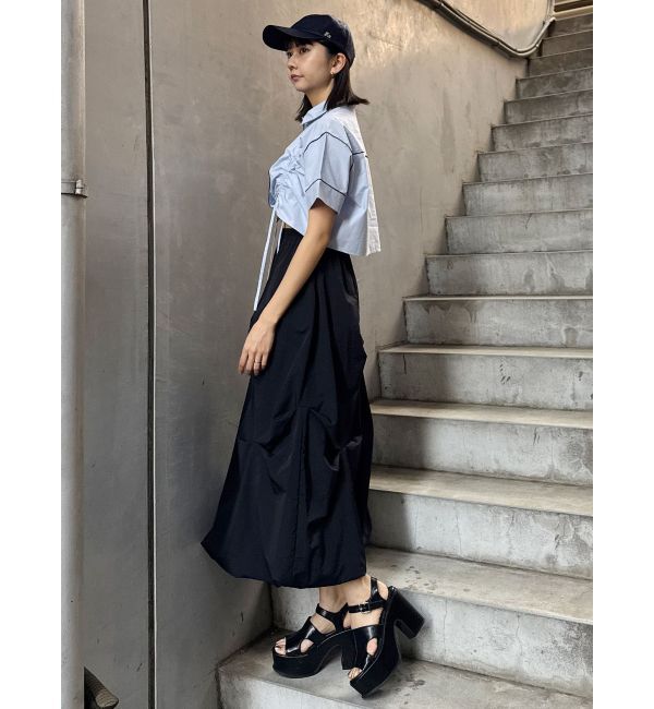 MURUA「バイカラーシャーリングシャツ」|シャツ・ブラウス|