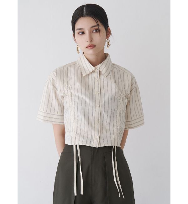 MURUA「バイカラーシャーリングシャツ」|シャツ・ブラウス|