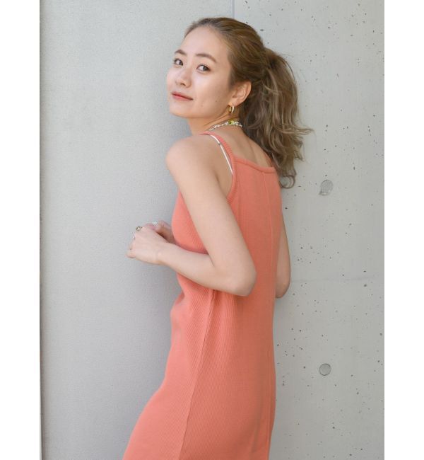 Ungrid「レイヤードテレコキャミワンピース」|ワンピース|