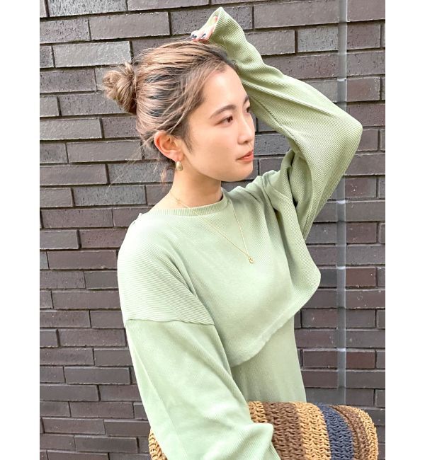 Ungrid「レイヤードテレコキャミワンピース」|ワンピース|