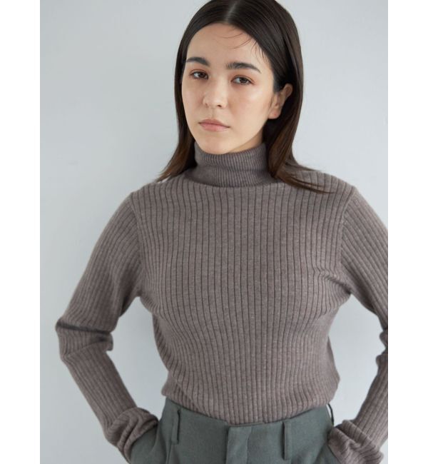 Ungrid「ウォッシャブルタートルニット」|ニット・セーター|ミディアムグレー