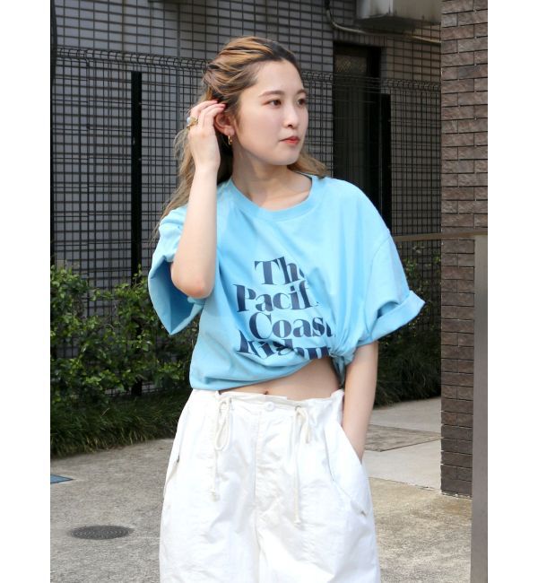 Ungrid「ヴィンテージウォッシュロゴビッグTee」|Tシャツ・カットソー|