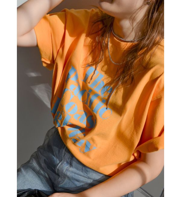 Ungrid「ヴィンテージウォッシュロゴビッグTee」|Tシャツ・カットソー|