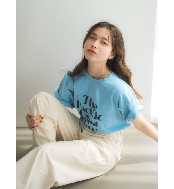 Ungrid「ヴィンテージウォッシュロゴビッグTee」|Tシャツ・カットソー|