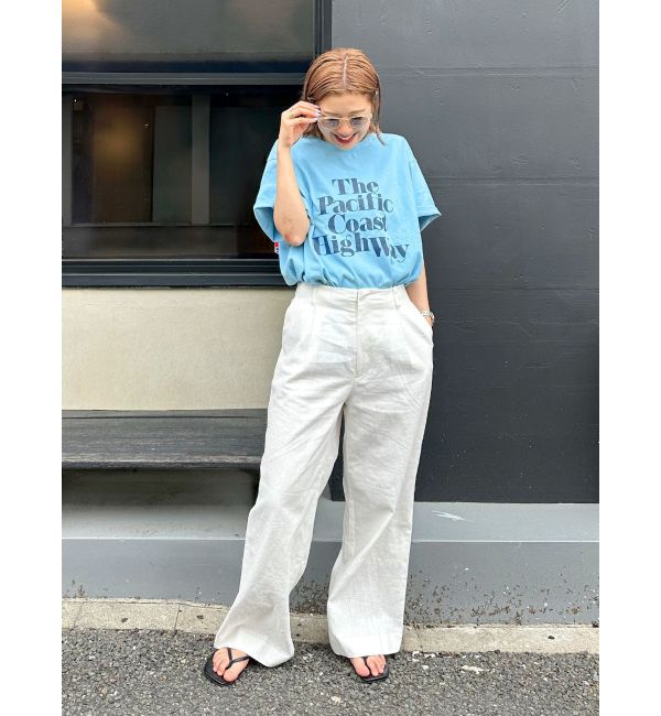 Ungrid「ヴィンテージウォッシュロゴビッグTee」|Tシャツ・カットソー|