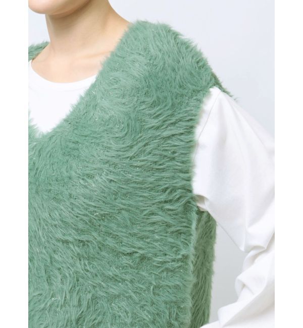 Ungrid「2Wayラメニットベスト」|ニット・セーター|