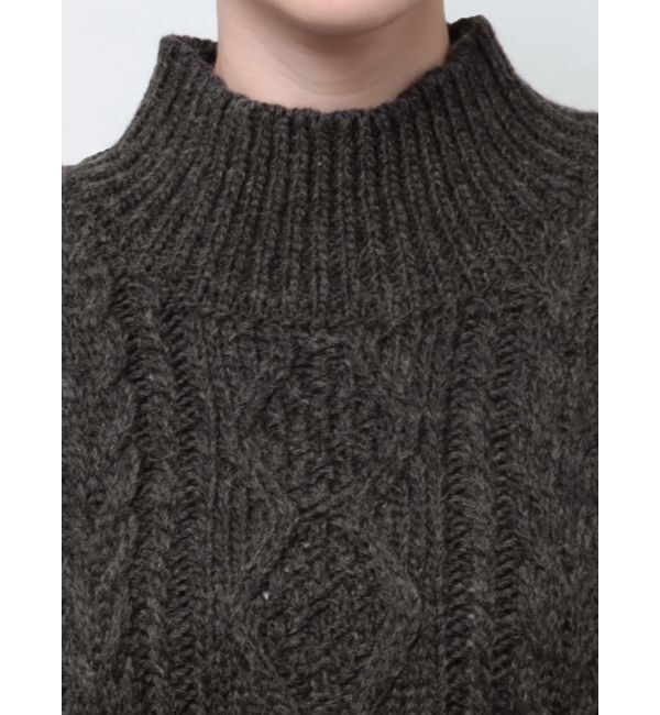 Ungrid「レースアップケーブルニット」|ニット・セーター|