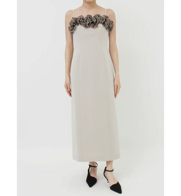 LAGUNAMOON「LADYコサージュキャミワンピース」|ドレス|