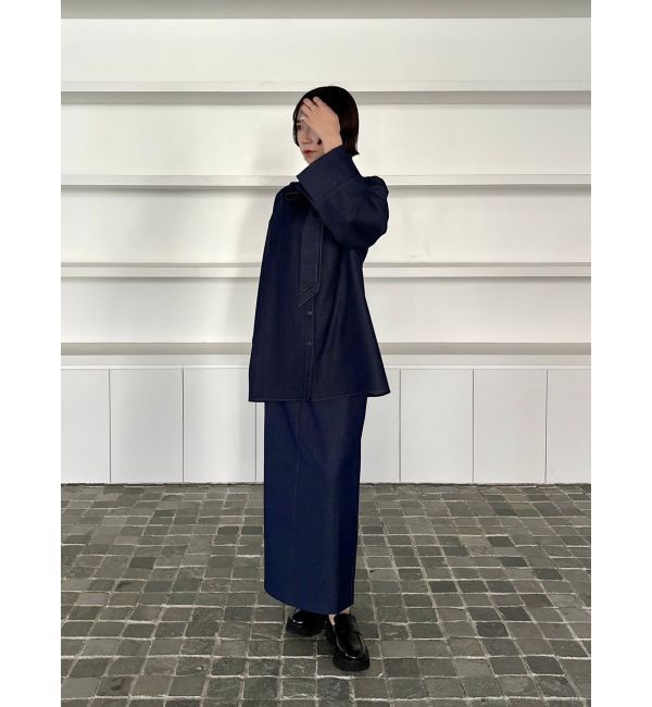 LAGUNAMOON「【柳橋唯コラボ】ワイドスリーブタイネックシャツ」|シャツ・ブラウス|