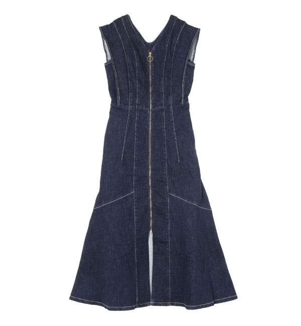 LAGUNAMOON「【Leeコラボ】フレアスリーブデニムワンピース」|ワンピース|