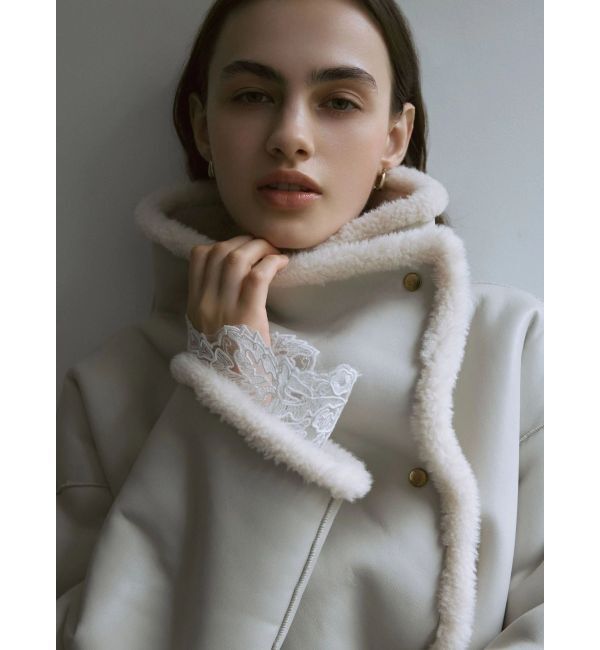 LAGUNAMOON「【REVIVAL】フェイクムートンスタンドカラーコート」|その他|