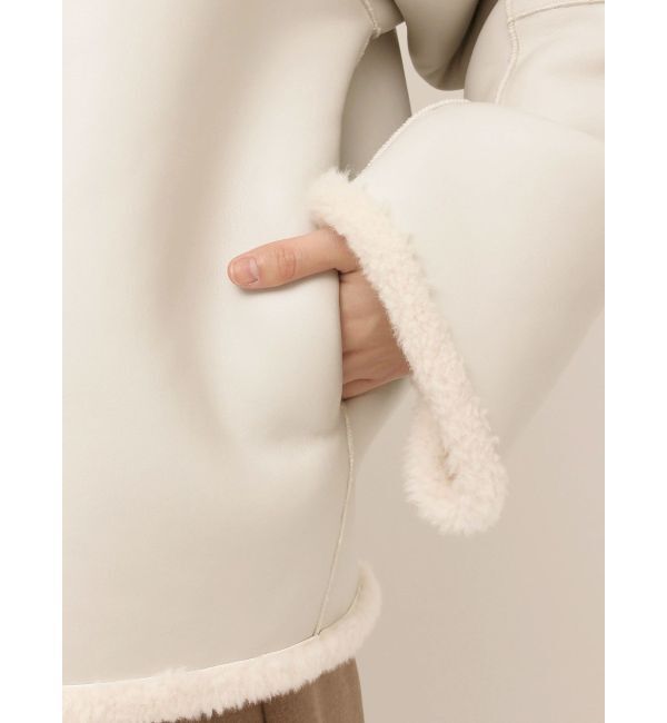 LAGUNAMOON「【REVIVAL】フェイクムートンスタンドカラーコート」|その他|