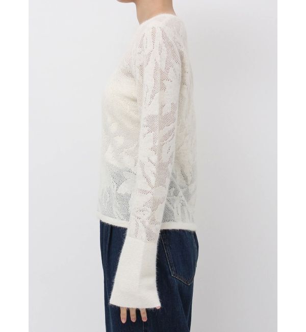 LAGUNAMOON「ヘアリージャガードニットプルオーバー」|ニット・セーター|