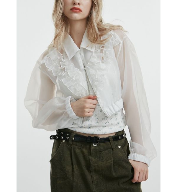 jouetie「フリルシアーブルゾン」|ブルゾン・スタジャン|