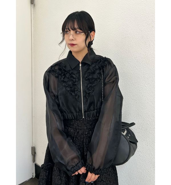 jouetie「フリルシアーブルゾン」|ブルゾン・スタジャン|