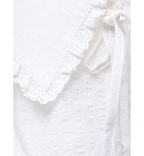 merry jenny「ギンガムリボンブラウス」|シャツ・ブラウス|