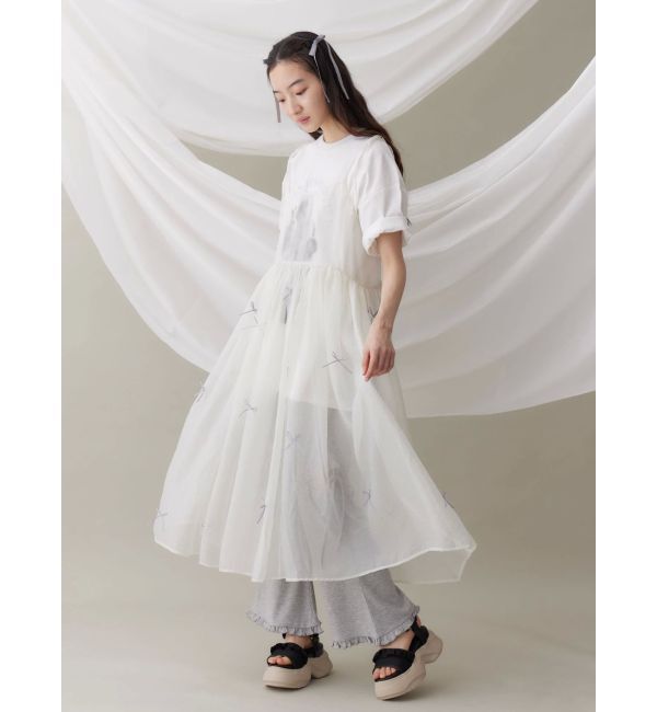 merry jenny「レースカットフリルリブパンツ」|その他|