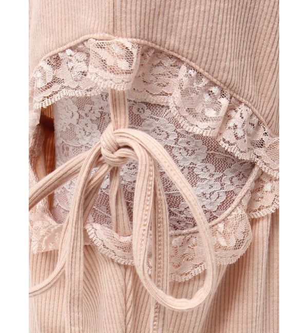 merry jenny「レースカットフリルリブパンツ」|その他|