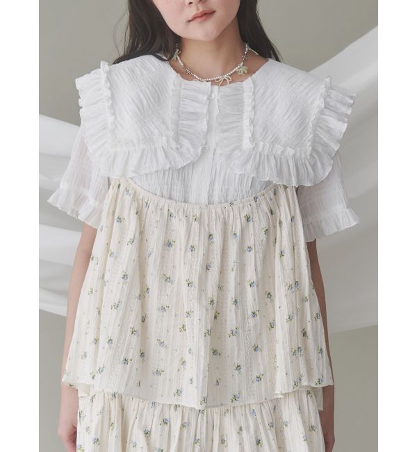 merry jenny「ビッグカラーブラウス」|シャツ・ブラウス|オフホワイト