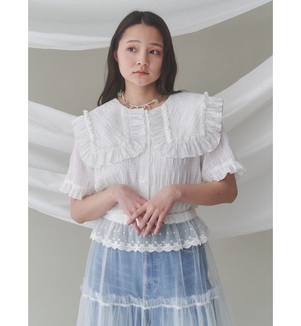 merry jenny「ビッグカラーブラウス」|シャツ・ブラウス|