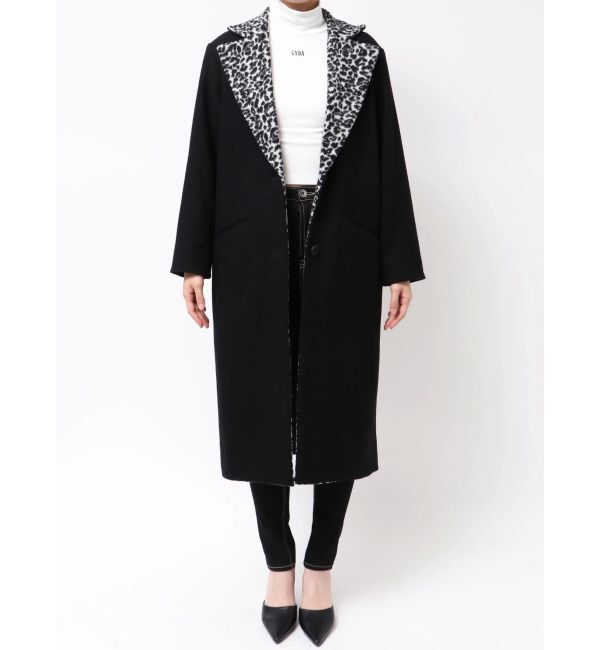 GYDA「leopard slim longコート」|ダウン|