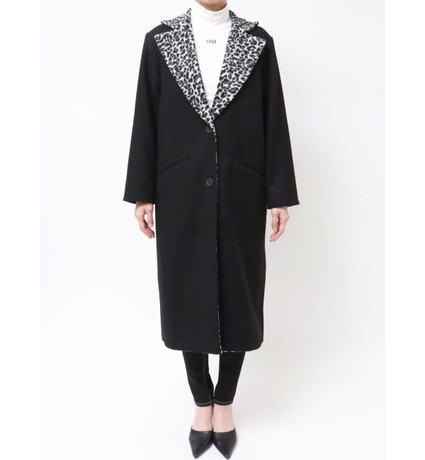 GYDA「leopard slim longコート」|ダウン|