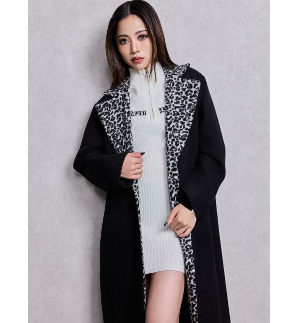 GYDA「leopard slim longコート」|ダウン|