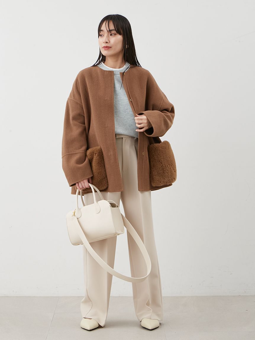 Mila Owen「Mサガラウールブレンドミニニットワンピース」|ワンピース|