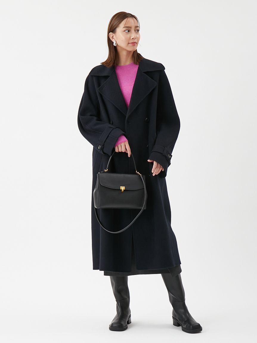 Mila Owen「ベルト付きリバーピーコート」|ピーコート|