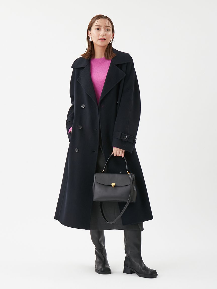 Mila Owen「ベルト付きリバーピーコート」|ピーコート|