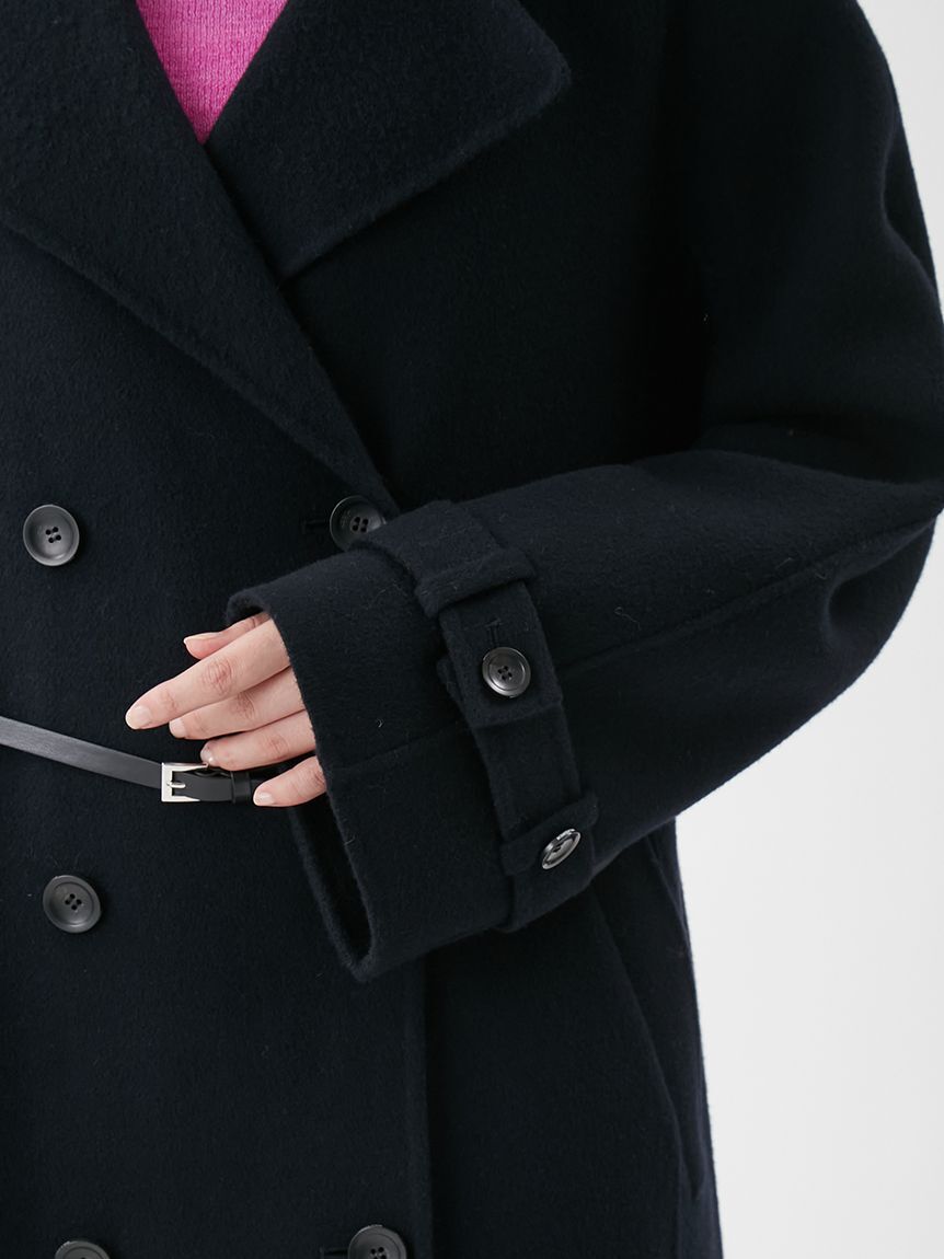 Mila Owen「ベルト付きリバーピーコート」|ピーコート|