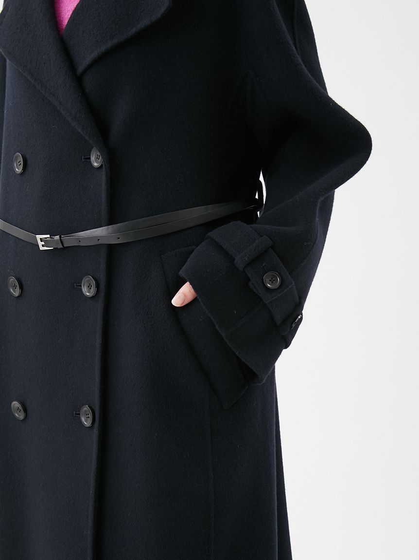 Mila Owen「ベルト付きリバーピーコート」|ピーコート|