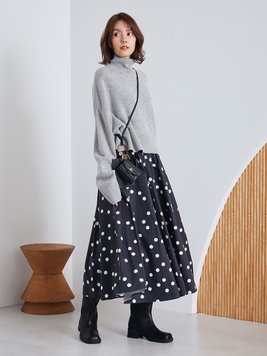 Mila Owen「【00サイズあり】ウエストゴムギャザーマキシスカート」|スカート|