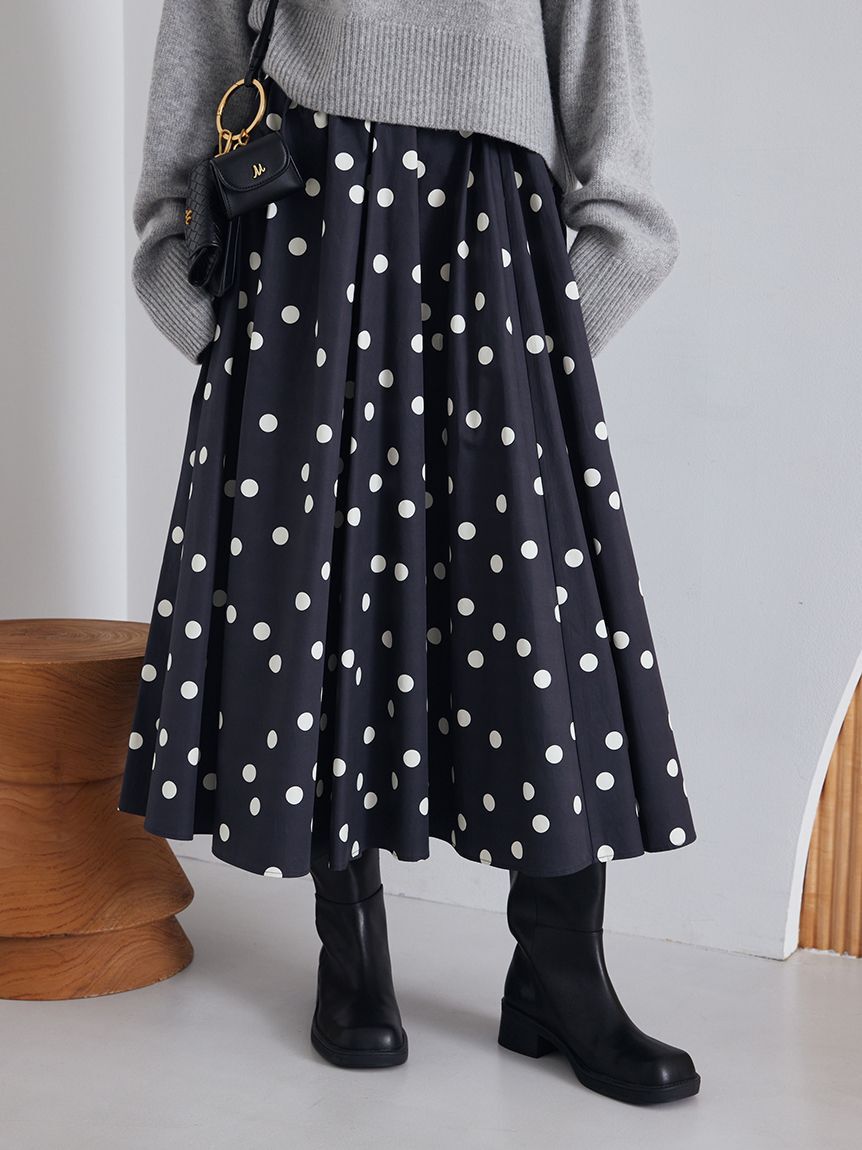 Mila Owen「【00サイズあり】ウエストゴムギャザーマキシスカート」|スカート|DOT