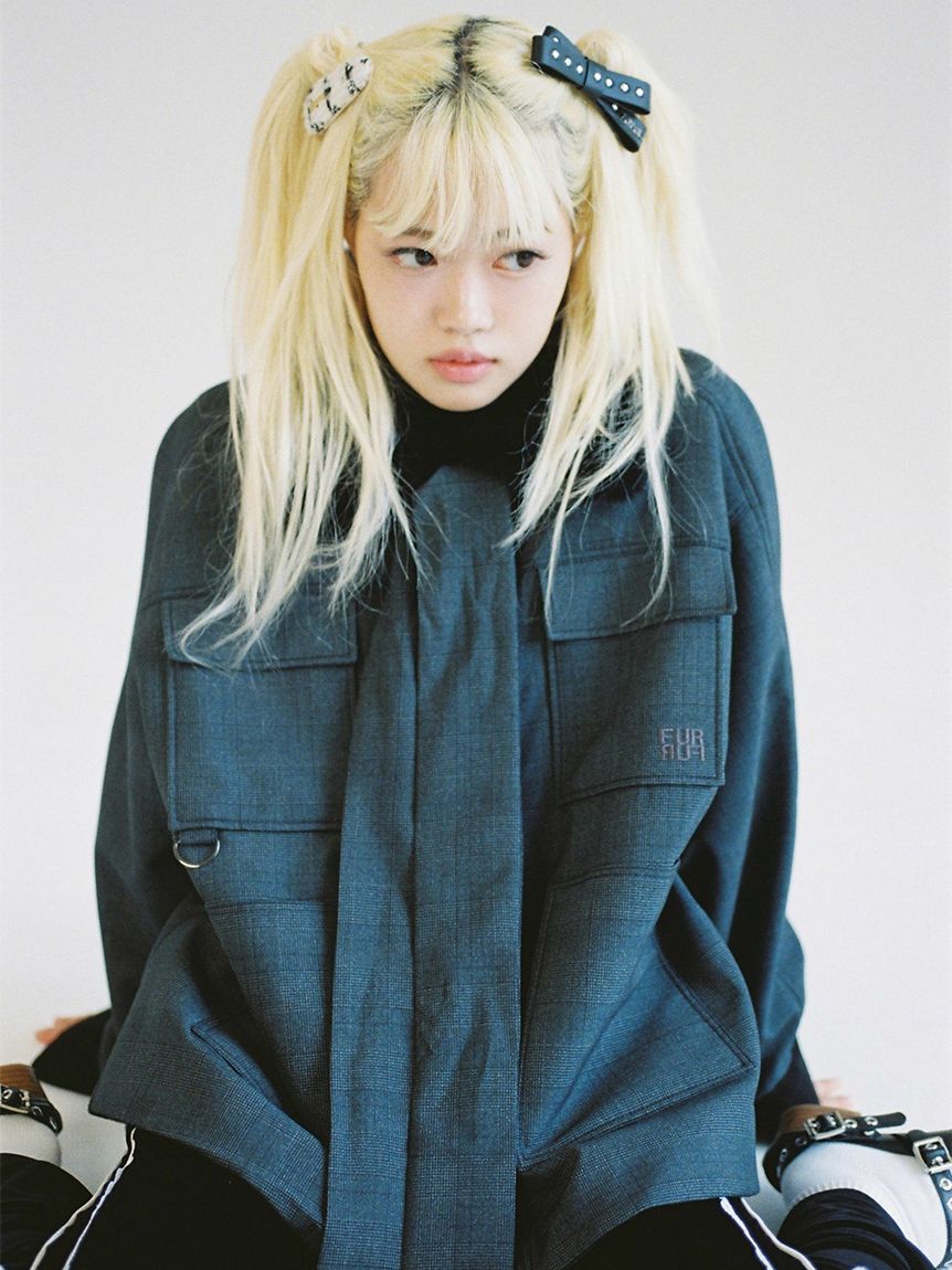 FURFUR「スタッズリボンヘアクリップ」|ヘアバンド|