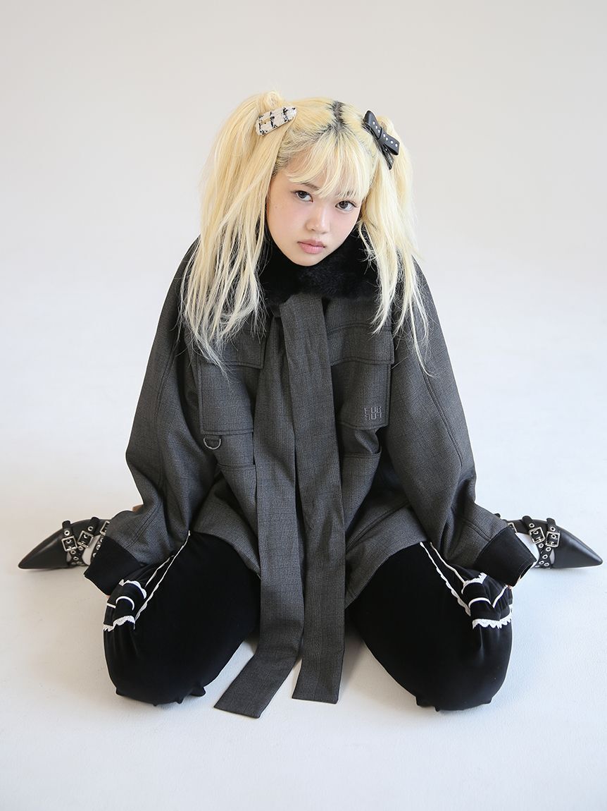 FURFUR「スタッズリボンヘアクリップ」|ヘアバンド|