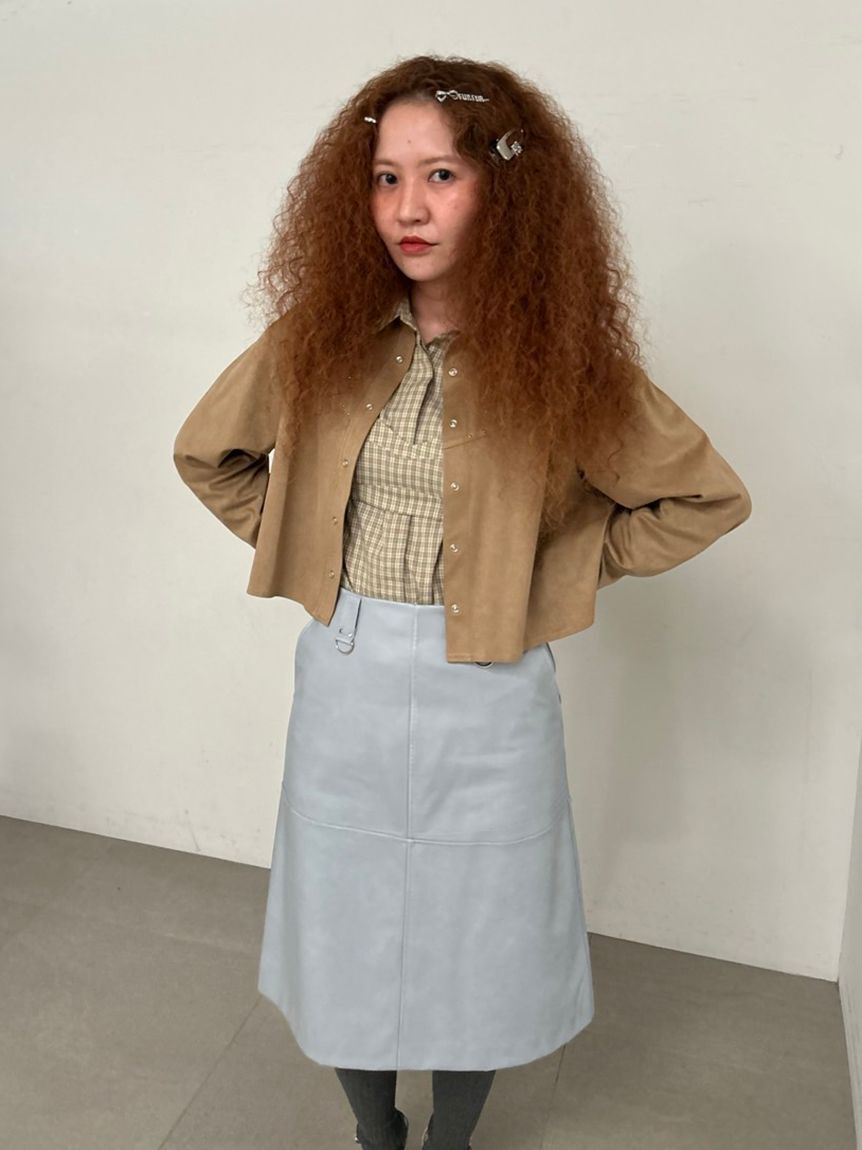 FURFUR「スタッズデザインシャツジャケット」|シャツ・ブラウス|