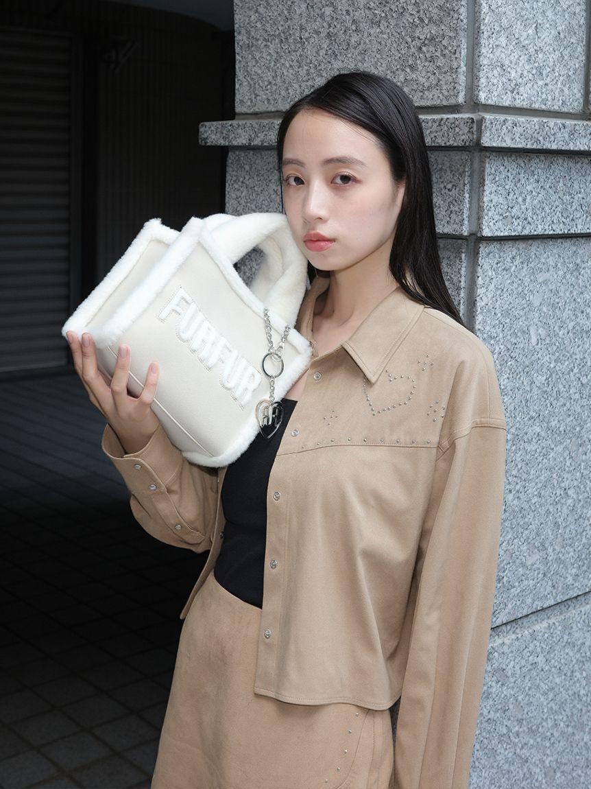 FURFUR「スタッズデザインシャツジャケット」|シャツ・ブラウス|