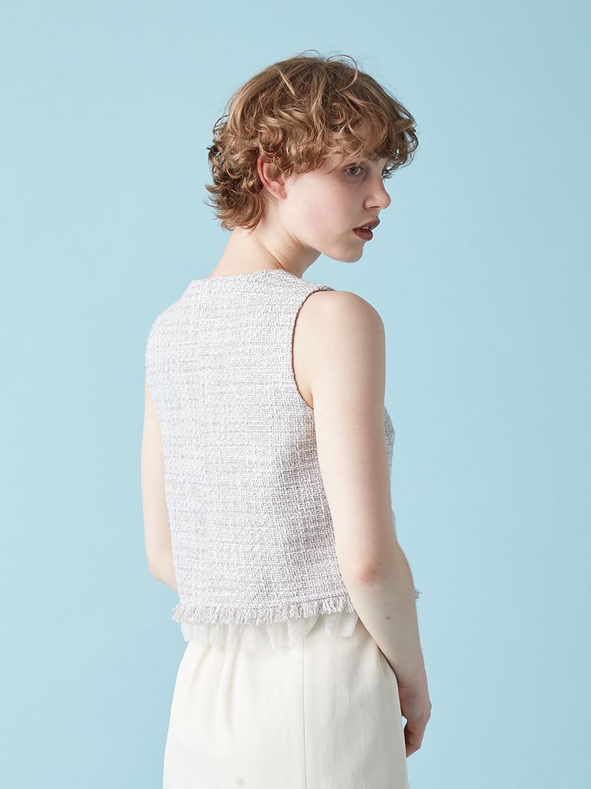 FURFUR「【限定カラー】ツイードベスト」|ダウンベスト・ベスト|