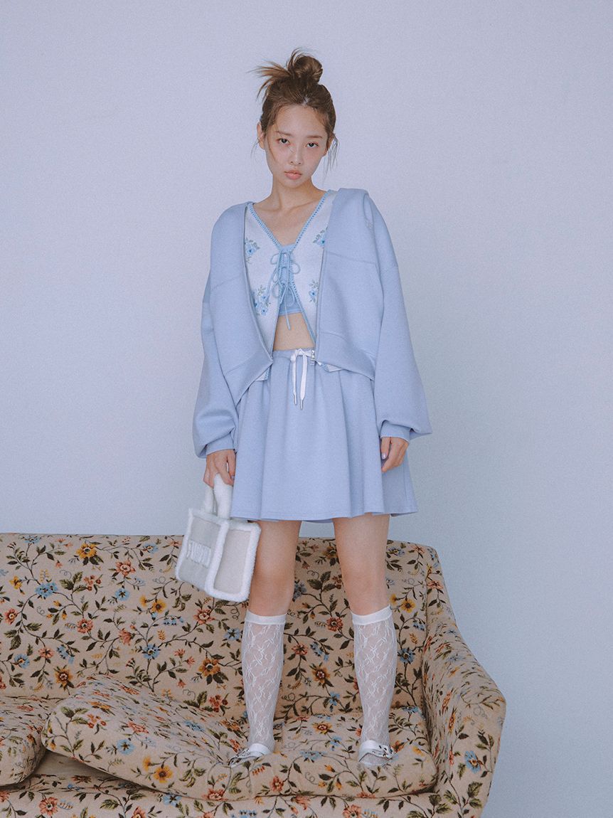 FURFUR「フラワーリボンジャガードカーディガン」|カーディガン|