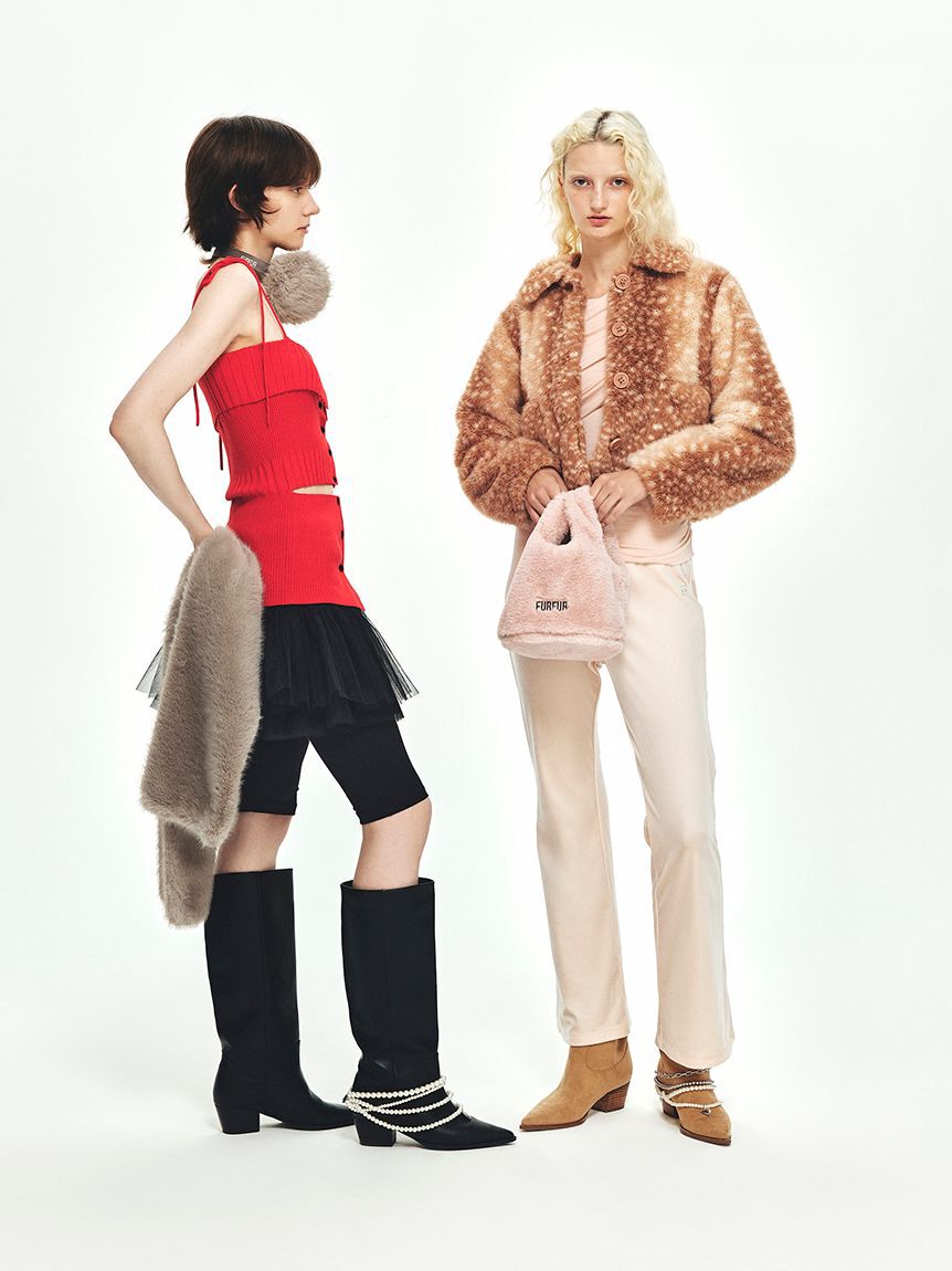 FURFUR「スラッシュデザインニットビスチェ」|ベスト・ジレ|