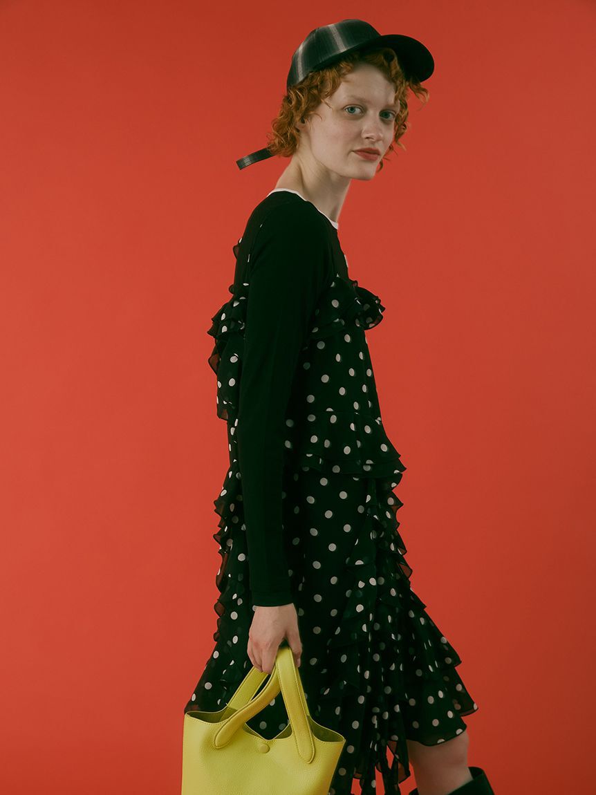 FURFUR「フリルキャミソールワンピース」|ワンピース|