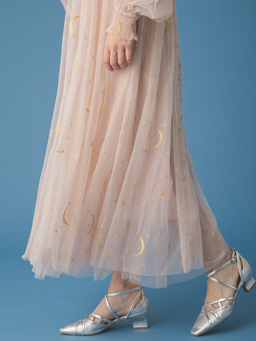 FURFUR「【限定サイズ】Twilightラメチュール刺繍ドレス」|ドレス|