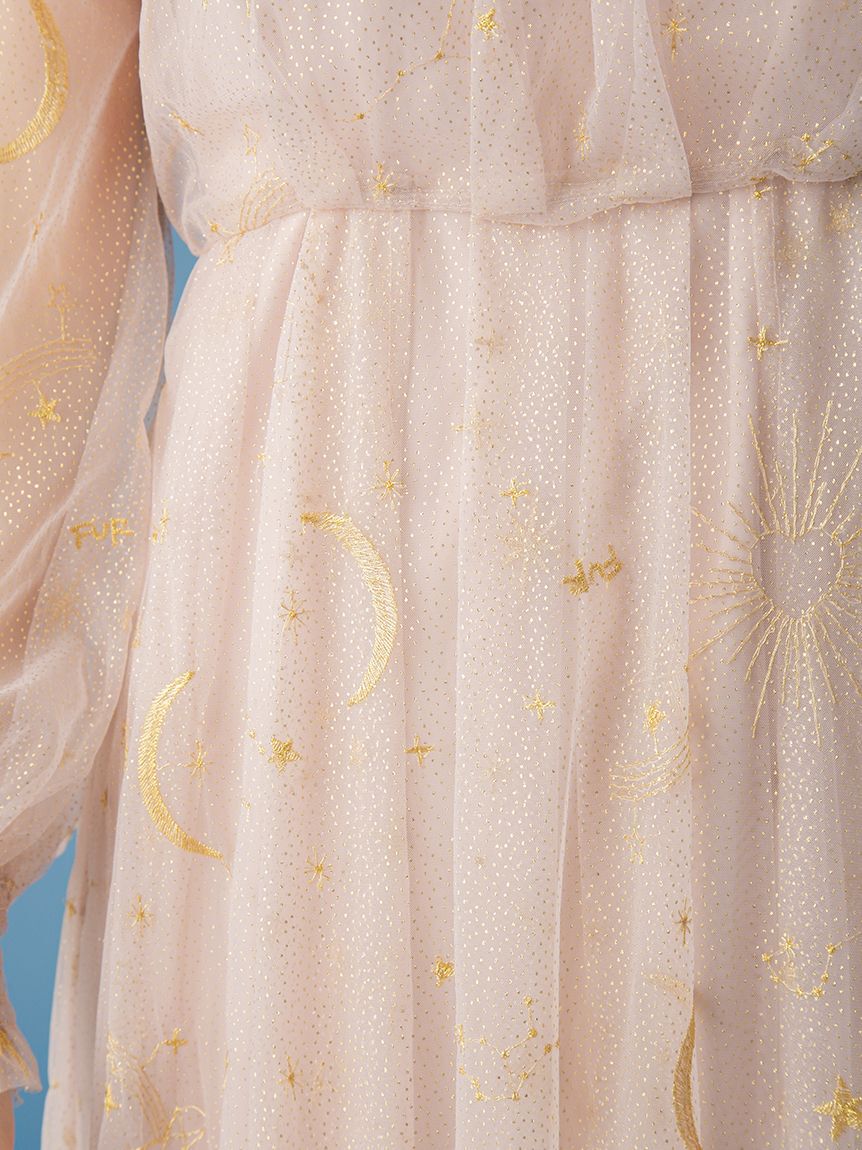 FURFUR「【限定サイズ】Twilightラメチュール刺繍ドレス」|ドレス|