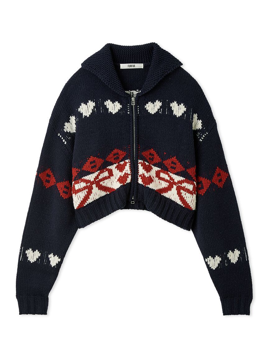 FURFUR「リボンカウチンニットカーディガン」|カーディガン|