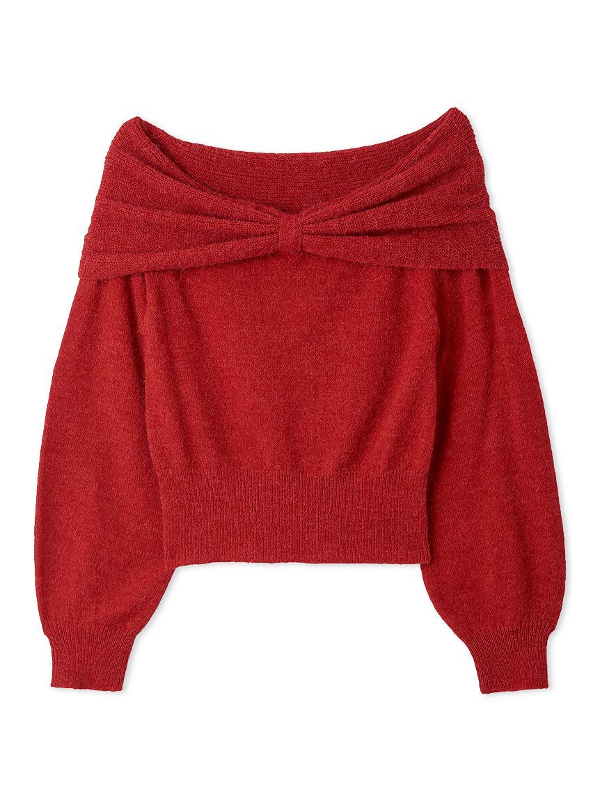 FURFUR「リボンモヘアニットトップス」|ニット・セーター|