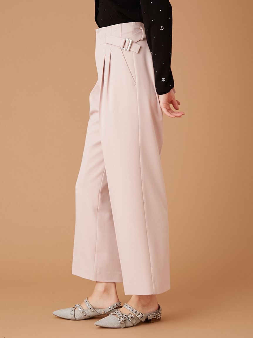 FURFUR「サイドベルトタックパンツ」|チノ|