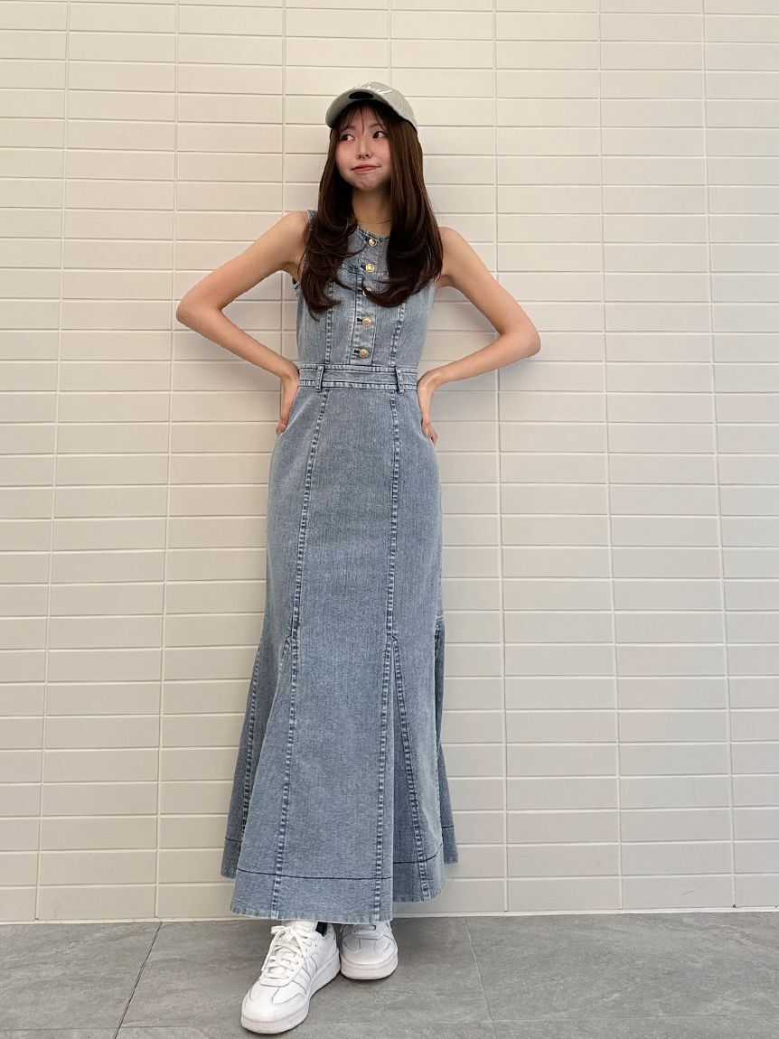 SNIDEL「デニムマーメイドワンピース」|ワンピース|