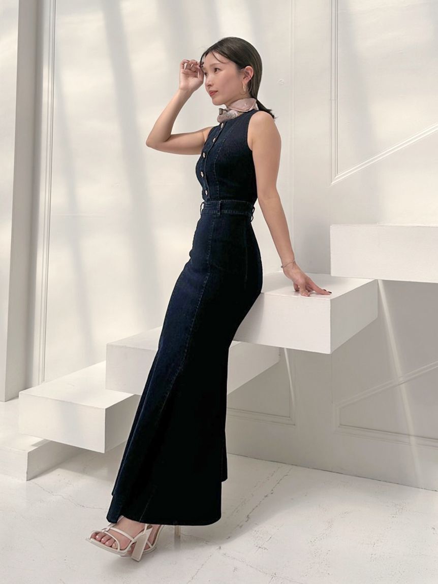 SNIDEL「デニムマーメイドワンピース」|ワンピース|